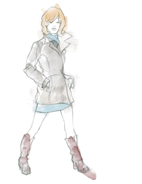 Raincoat illo